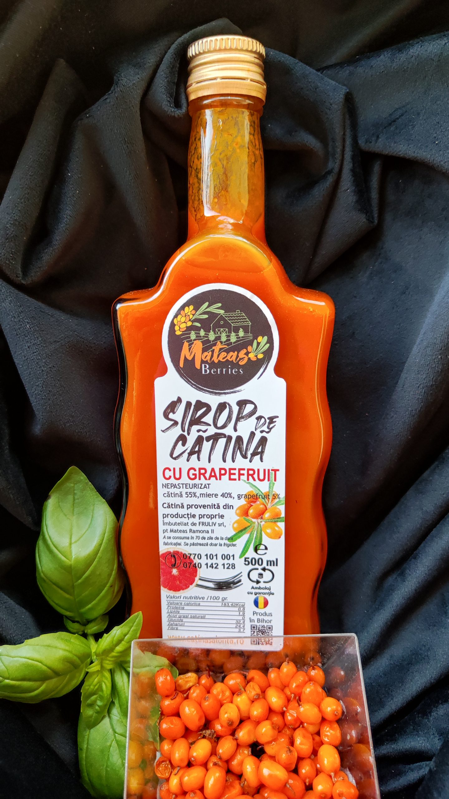 SIROP DE CATINA CU MIERE SI GRAPEFRUIT