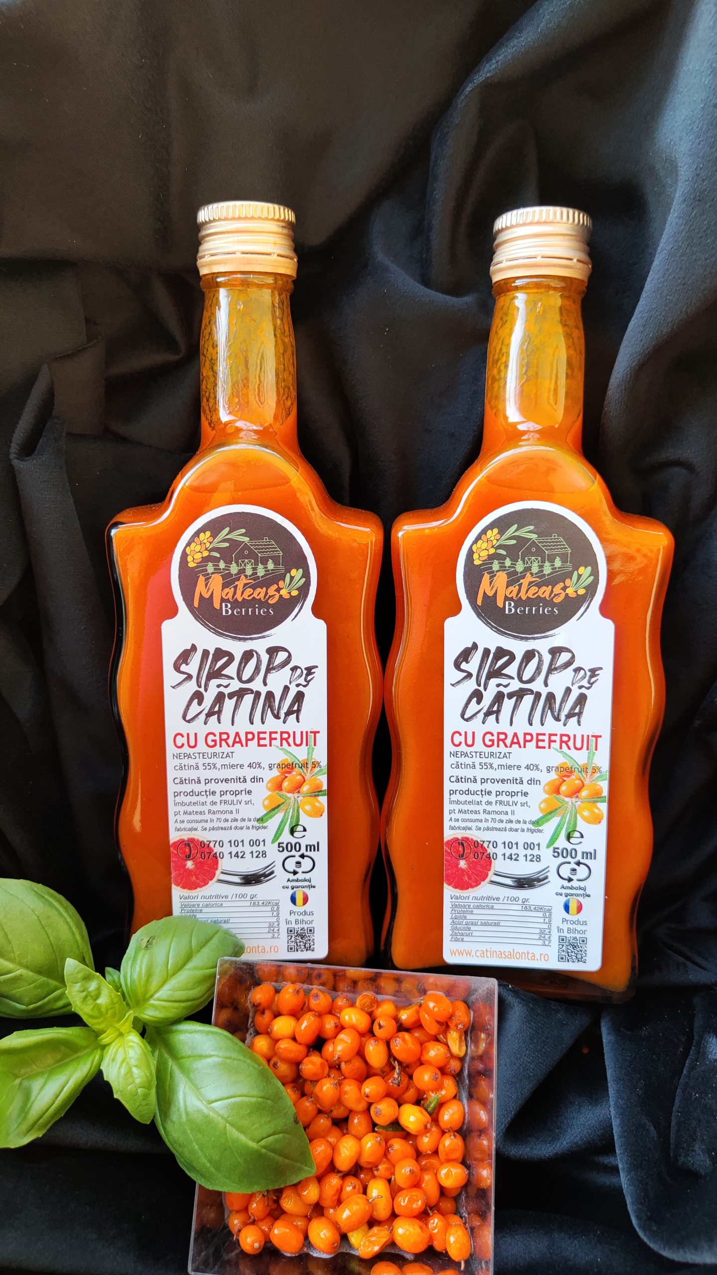 PACHET 2 SIROP CATINA CU MIERE SI GRAPEFRUIT