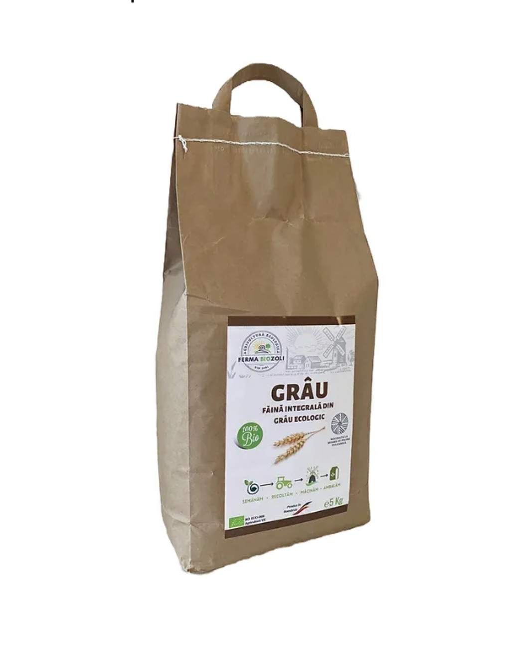 FAINA ECOLOGICA INTEGRALA GRAU 5 KG