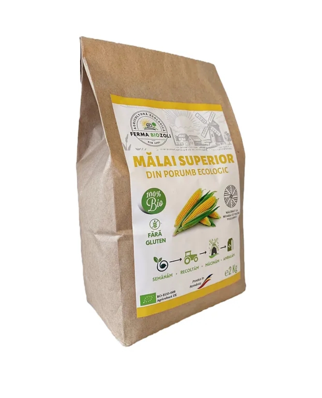 MALAI SUPERIOR ECOLOGIC DIN PORUMB 2 KG